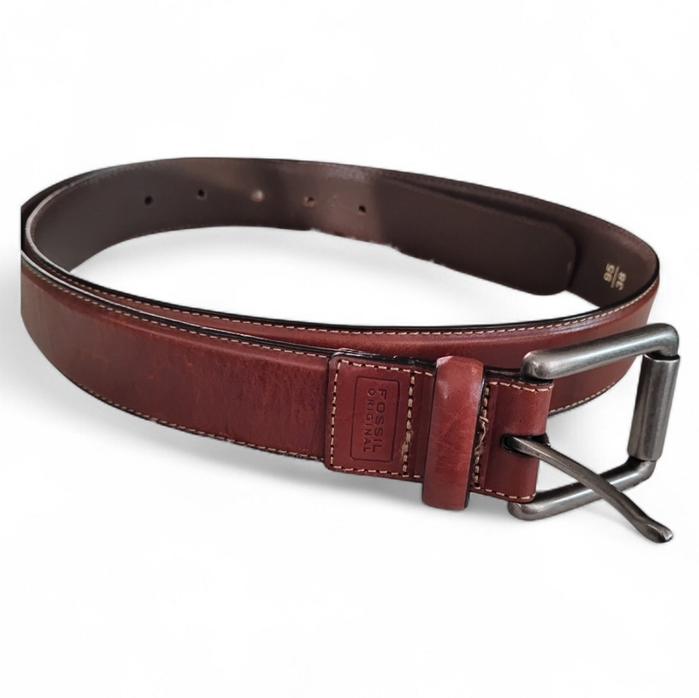 Fossil Quality Brown Leather Belt